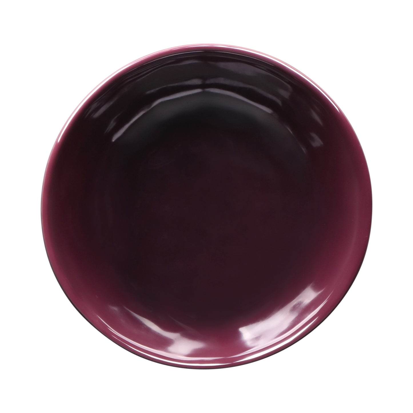 Melamine Irregular Round Bowl - Purple Glaze