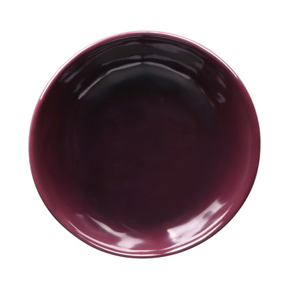 Melamine Irregular Round Bowl - Purple Glaze