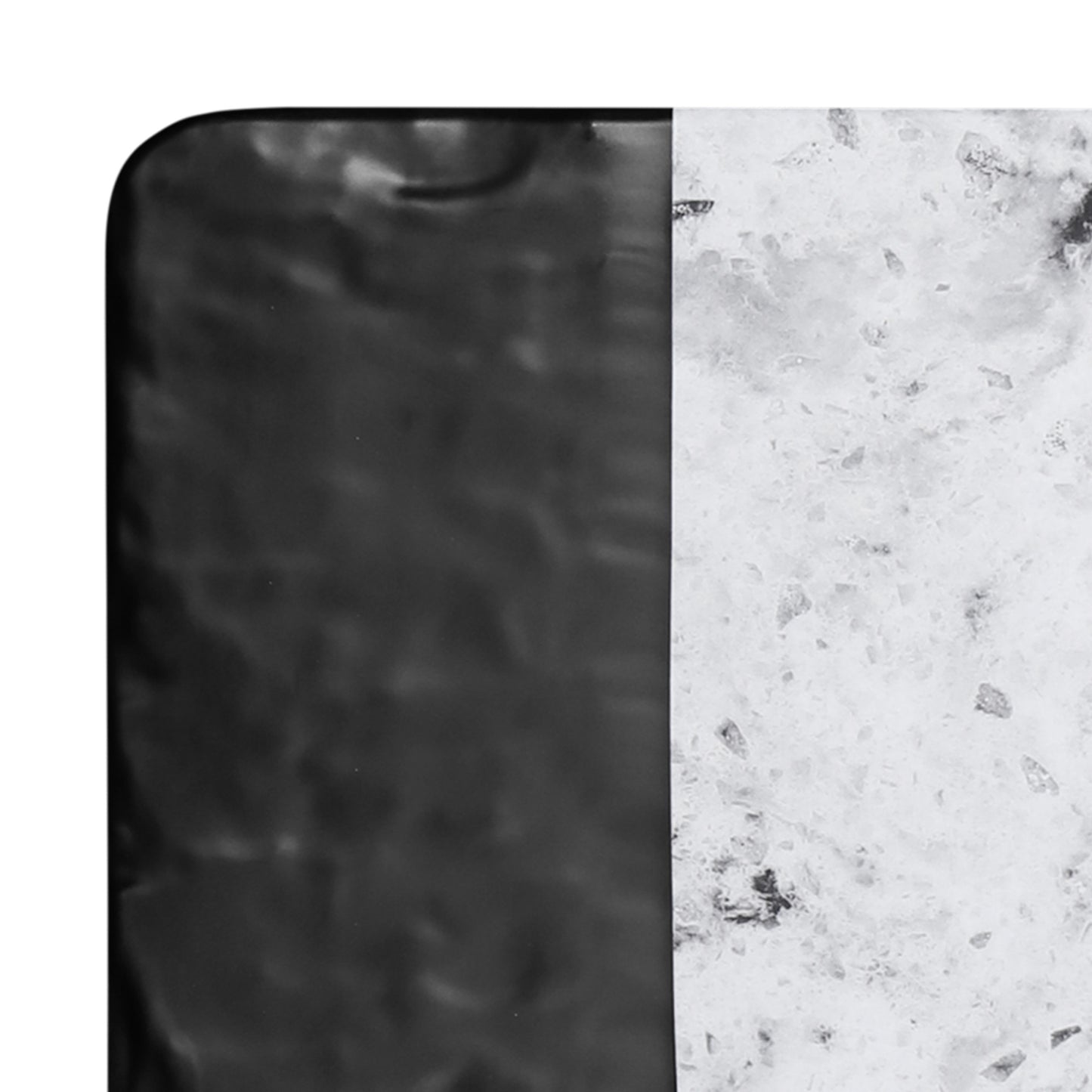 Melamine Square Serving Board - Black, Horizon Marble