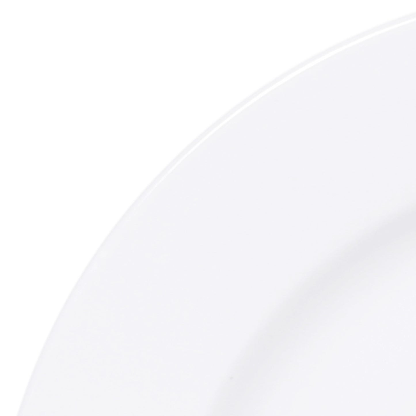 Melamine Round Plate - White