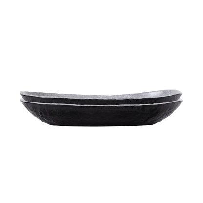 Melamine Oval Bowl - Coal