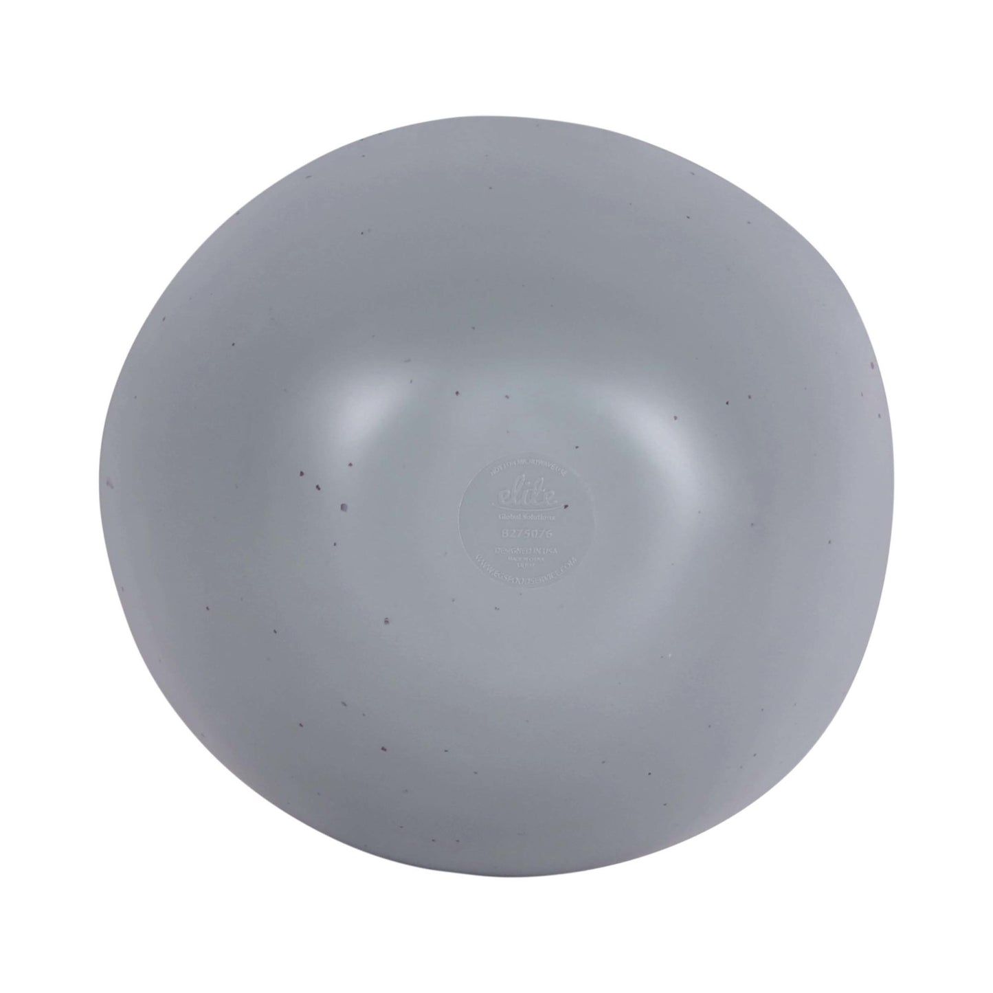Melamine Round Bowl - Dark Gray w/ Speckle
