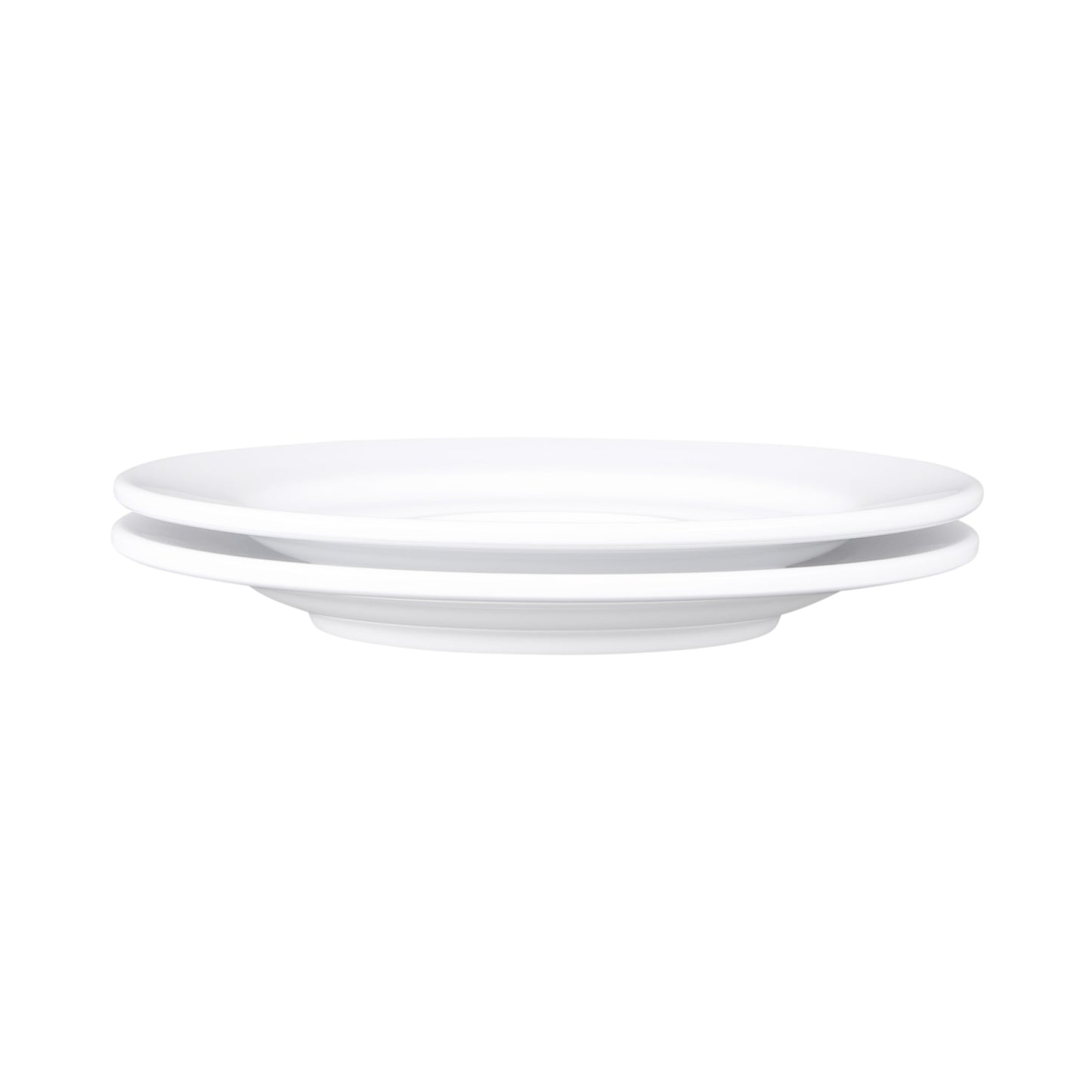 Melamine Single Well Saucer - White