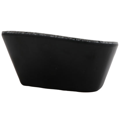3.5 oz revive stone grey/black triangle melamine ramekin with organic texture, 3.69"L x 3.44"W x 1.63"H, GET, cheforward