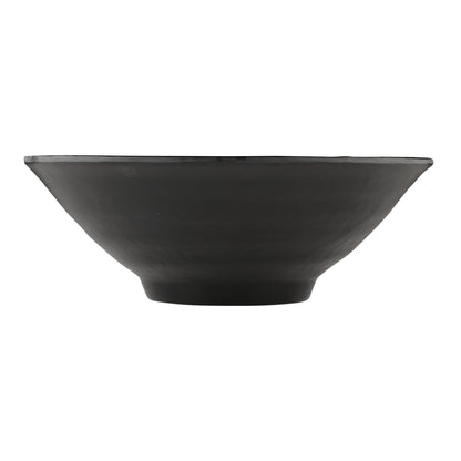 Melamine Bowl - Black Matte Finish Outside/Black Gloss Finish Inside
