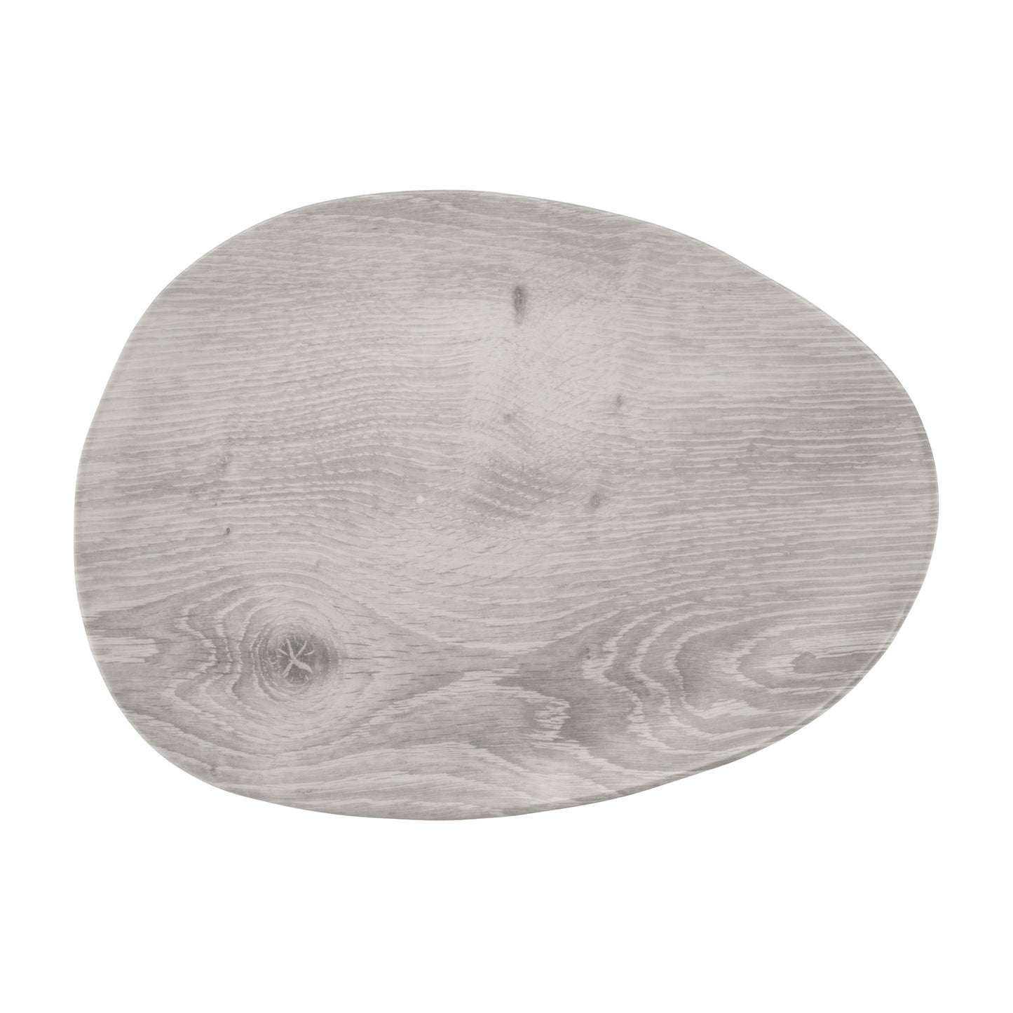 16" x 12" Oval Faux Drift Wood Melamine Serving Board, G.E.T. Granville