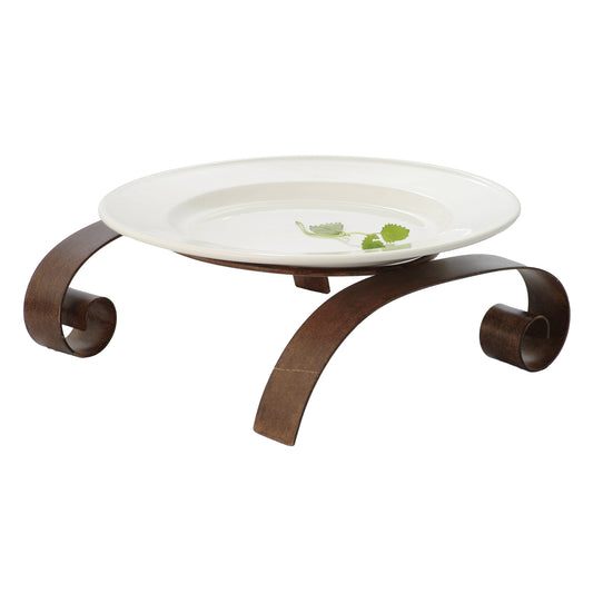 Tall Long Curl Riser w/ Brown Turtle Shell Finish