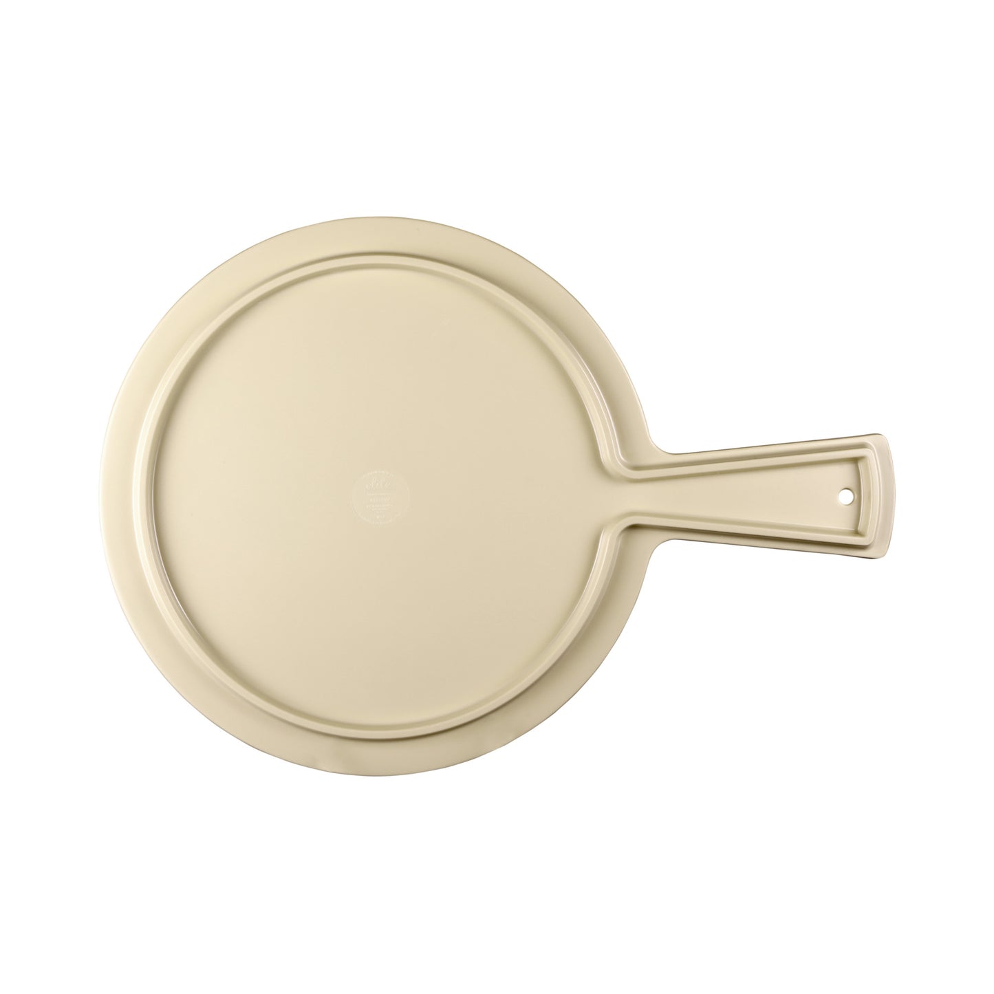 Melamine Round Serving Board - Bamboo
