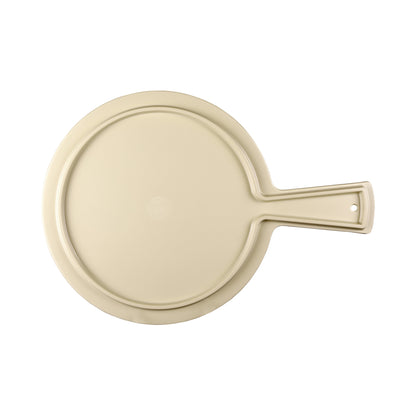 Melamine Round Serving Board - Bamboo