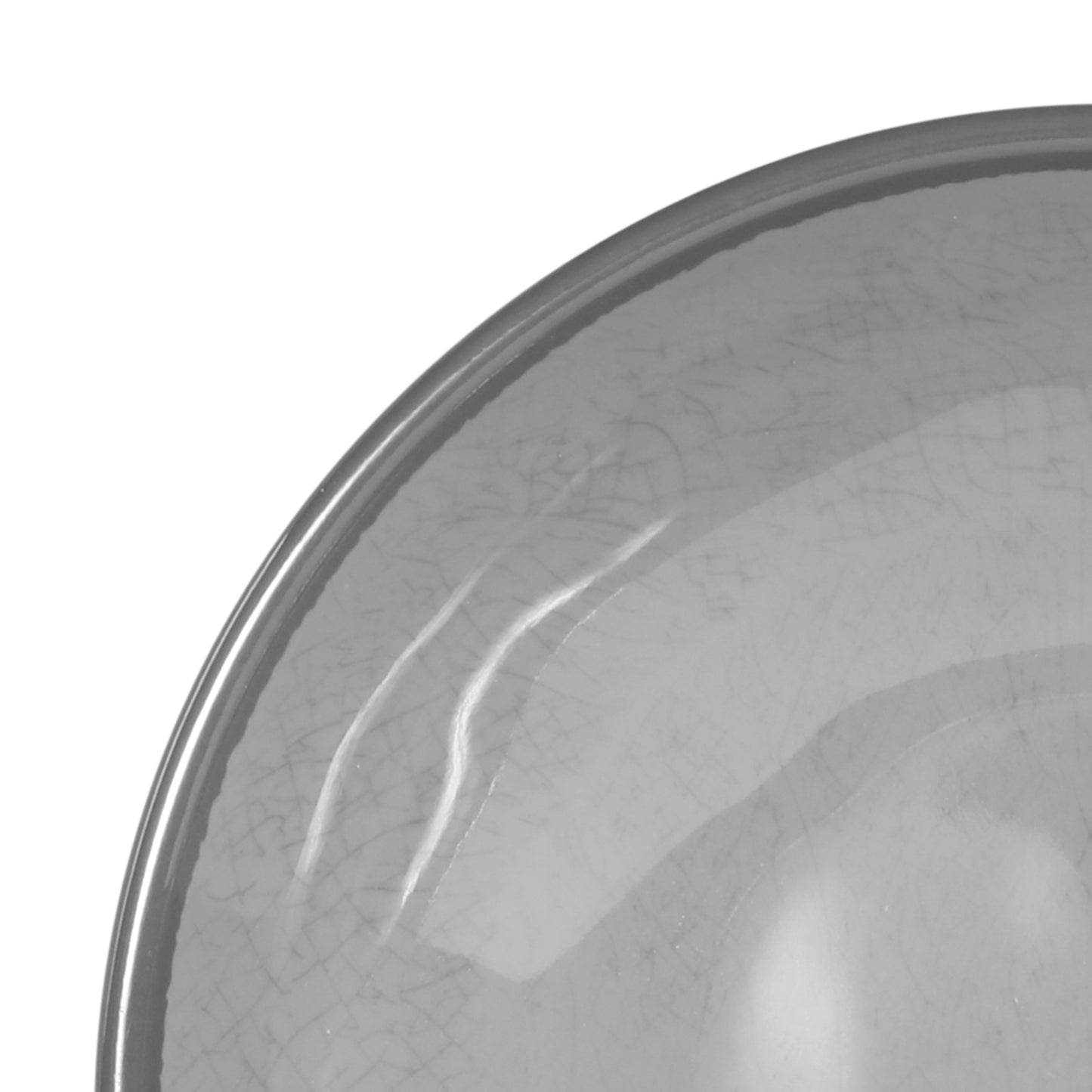 Melamine Round Crackle Bowl - Gray
