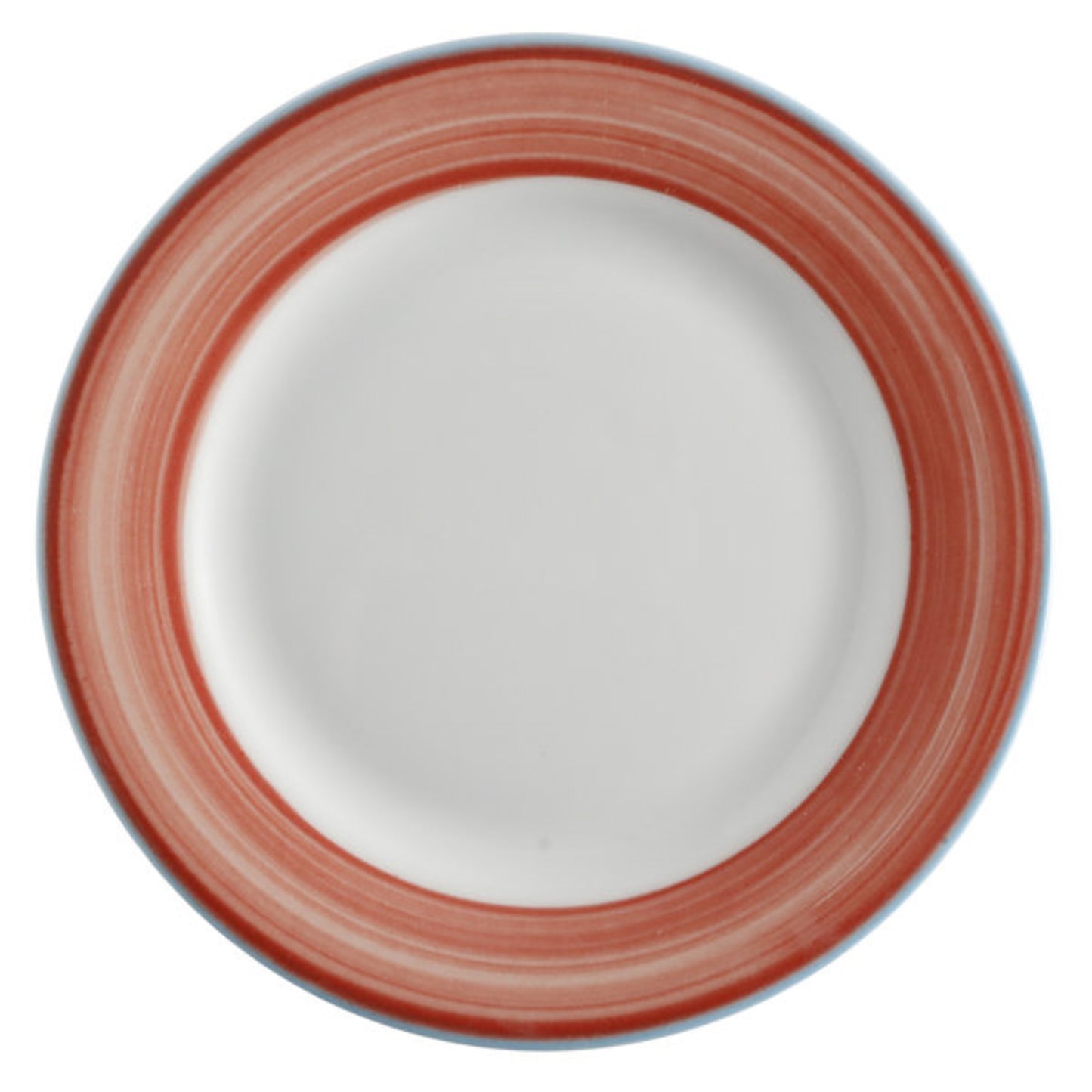 9" Coral Porcelain Rolled Edge Plate, Corona Calypso (12 Pack)