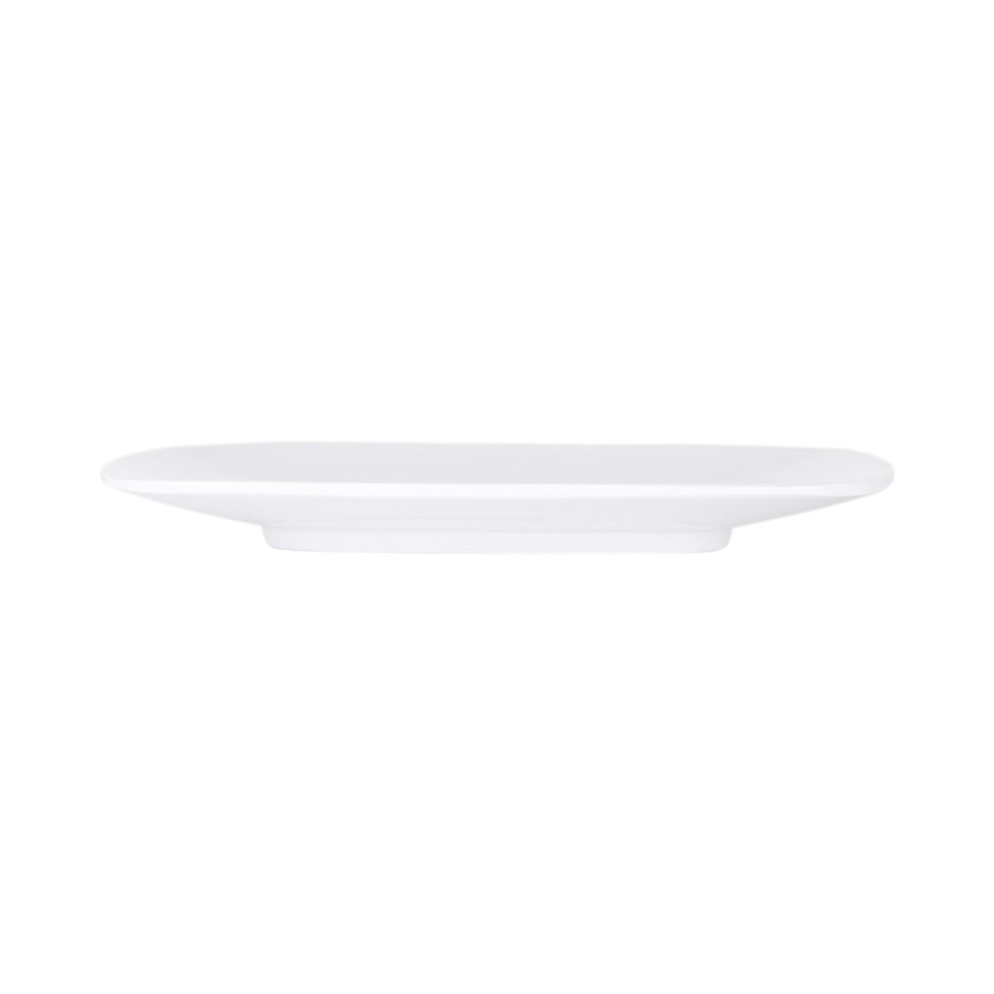 Melamine Rounded Edge Square Plate - White