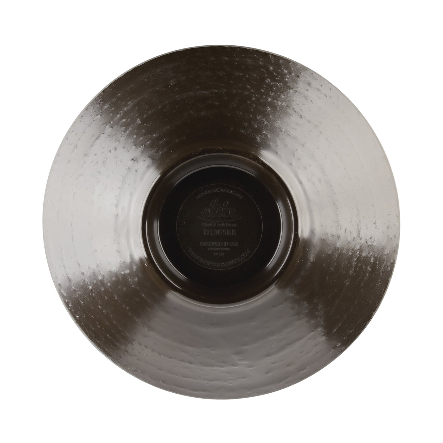 Melamine Bowl - Aubergine Matte Finish Outside/Mushroom Gloss Finish Inside