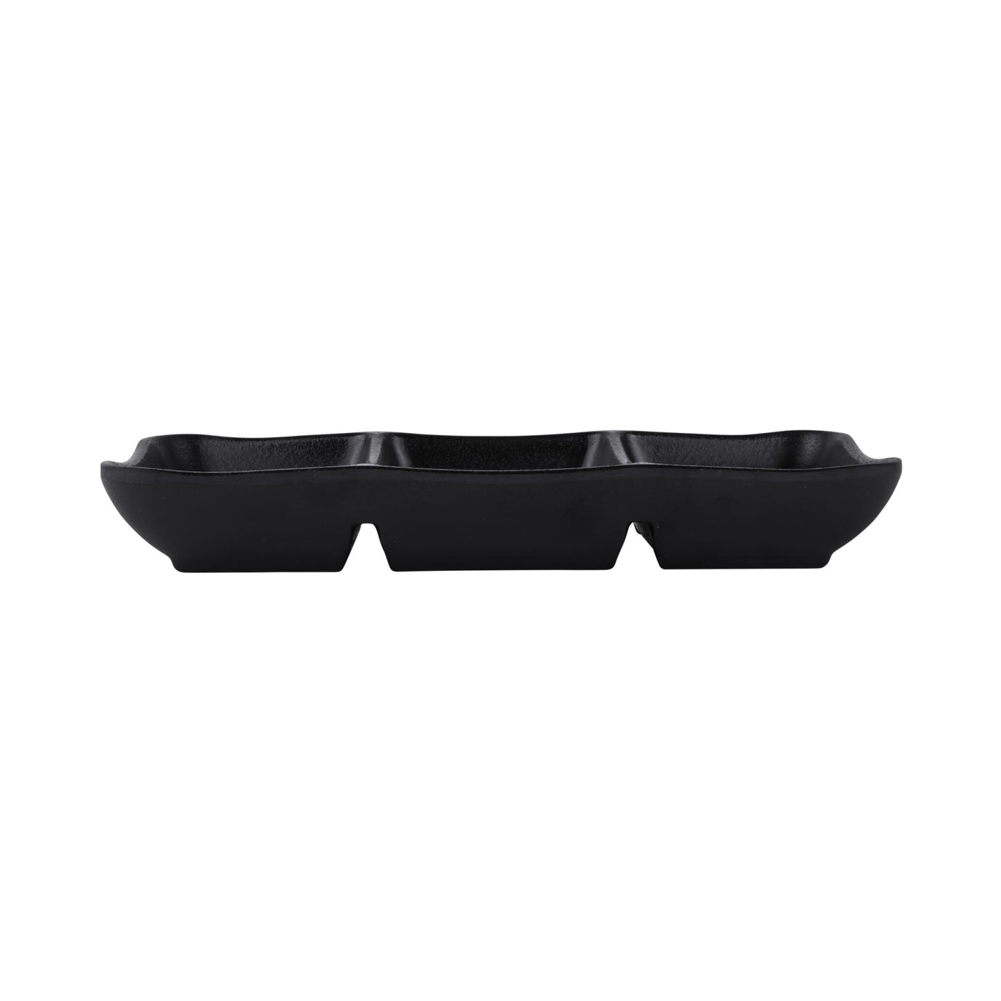 Melamine 3 Compartment Tray - Black