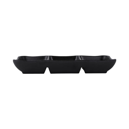 Melamine 3 Compartment Tray - Black
