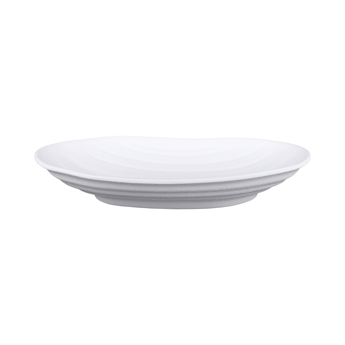 Melamine Deep Oval Plate - White