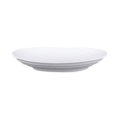 Melamine Deep Oval Plate - White