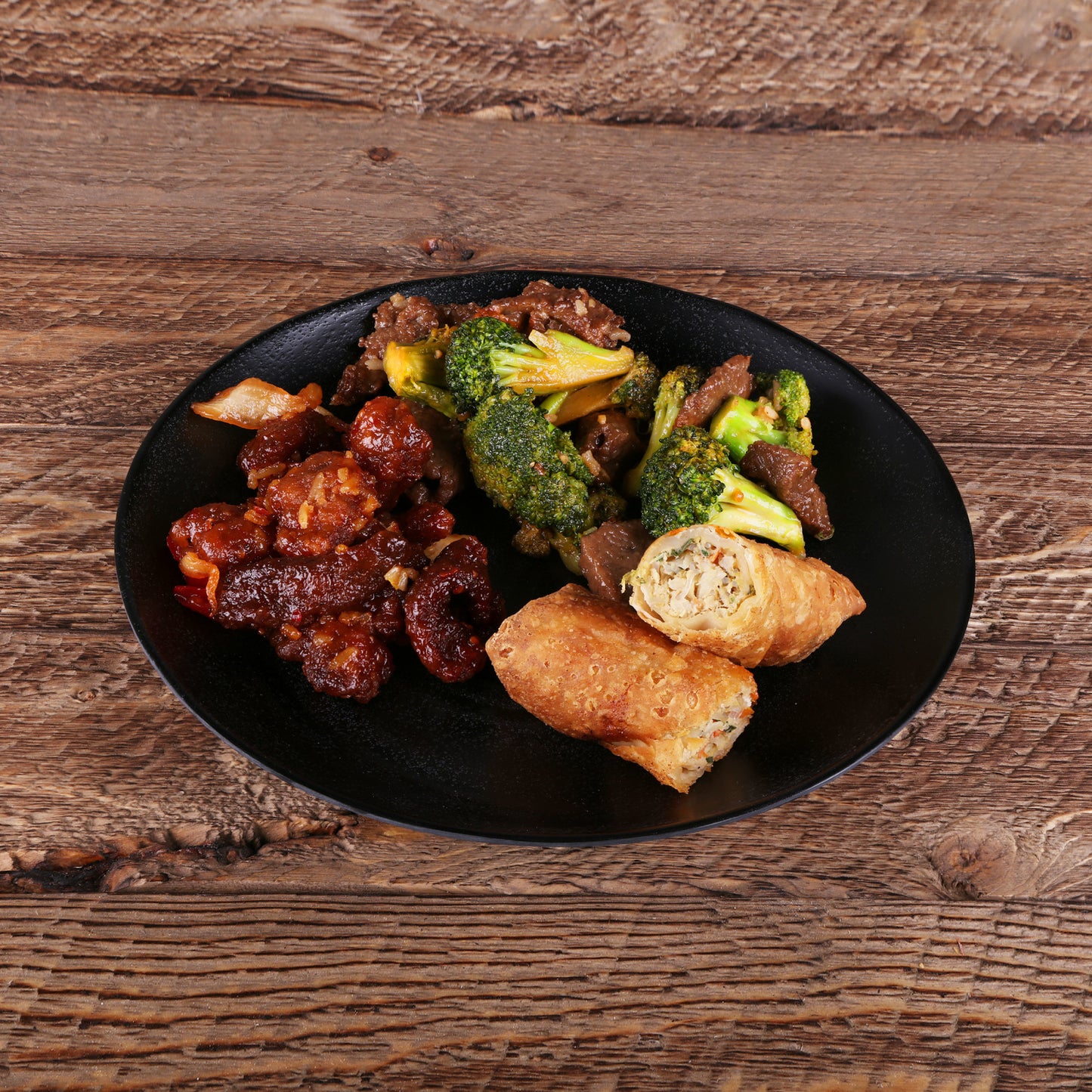 Melamine Round Plate - Black