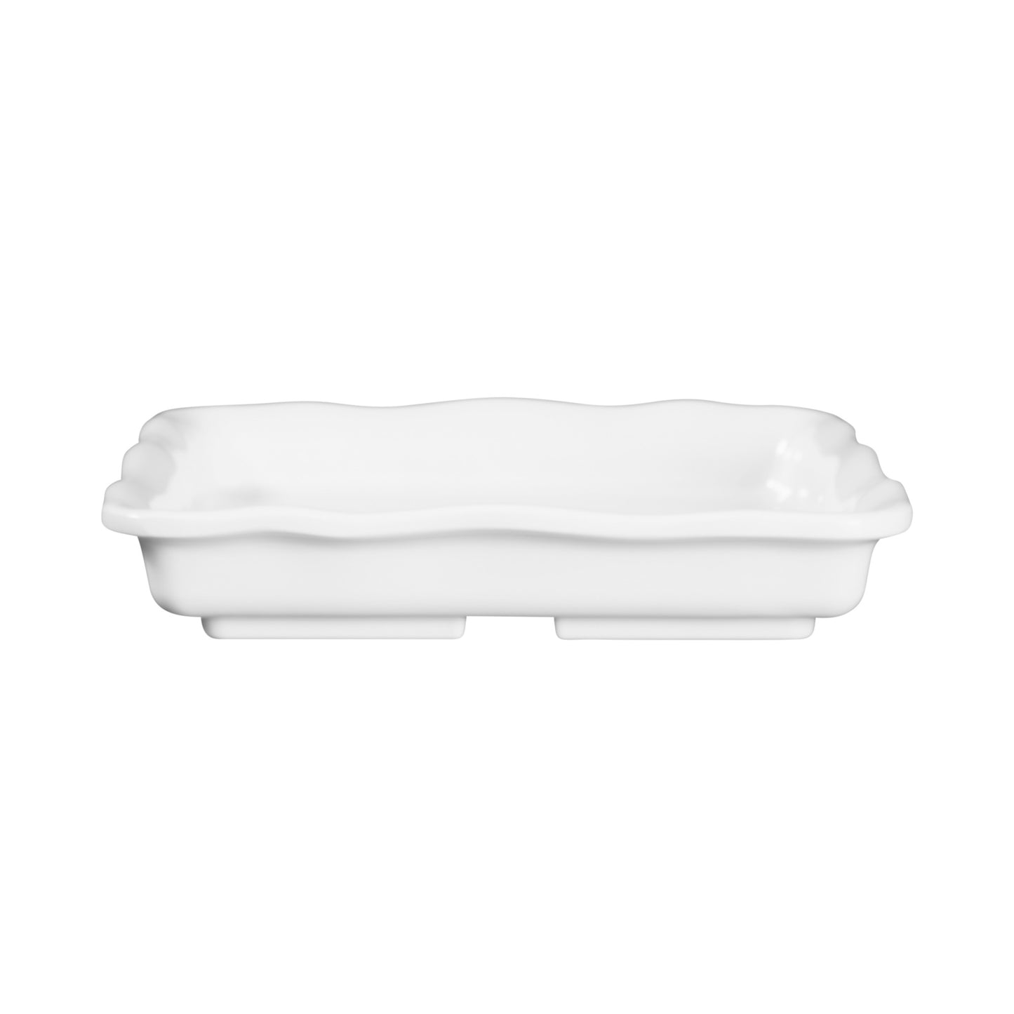 Melamine Square Organic Tray - White