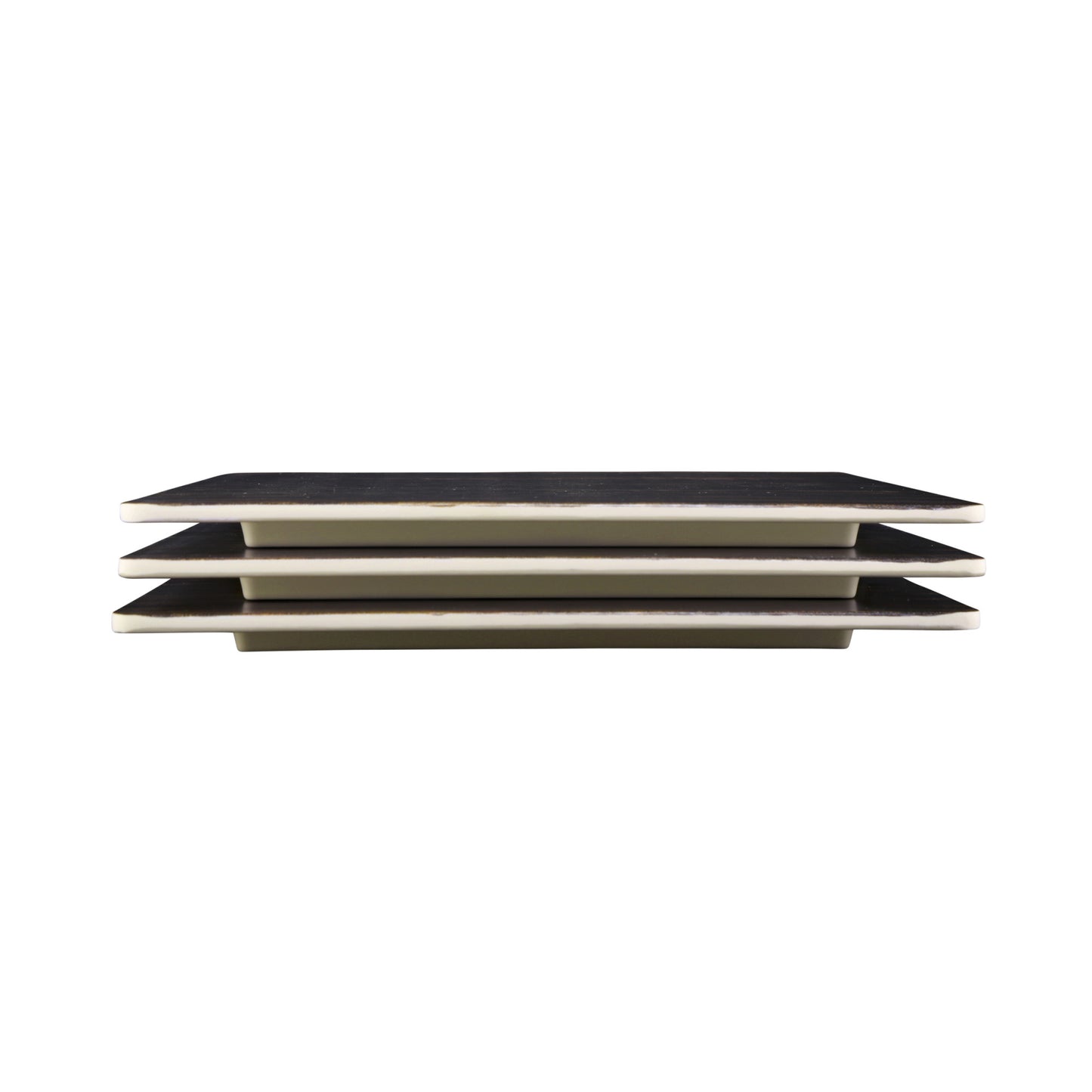 Melamine Square Faux Wood - Zebrawood