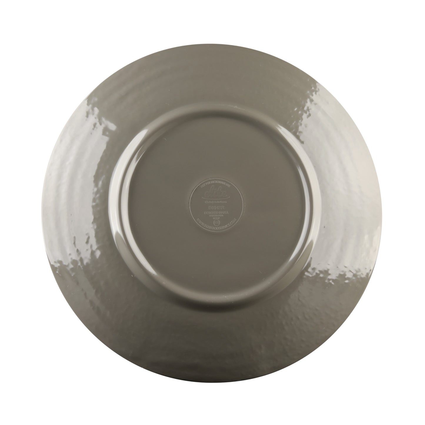 Melamine Round Pebble Plate - Mushroom