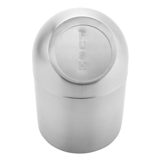 4.75" Stainless Steel Table Top Trash Can, 4.75" Flap Lid,