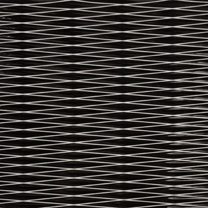Melamine Rectangular Plate - White w/ Black Decal