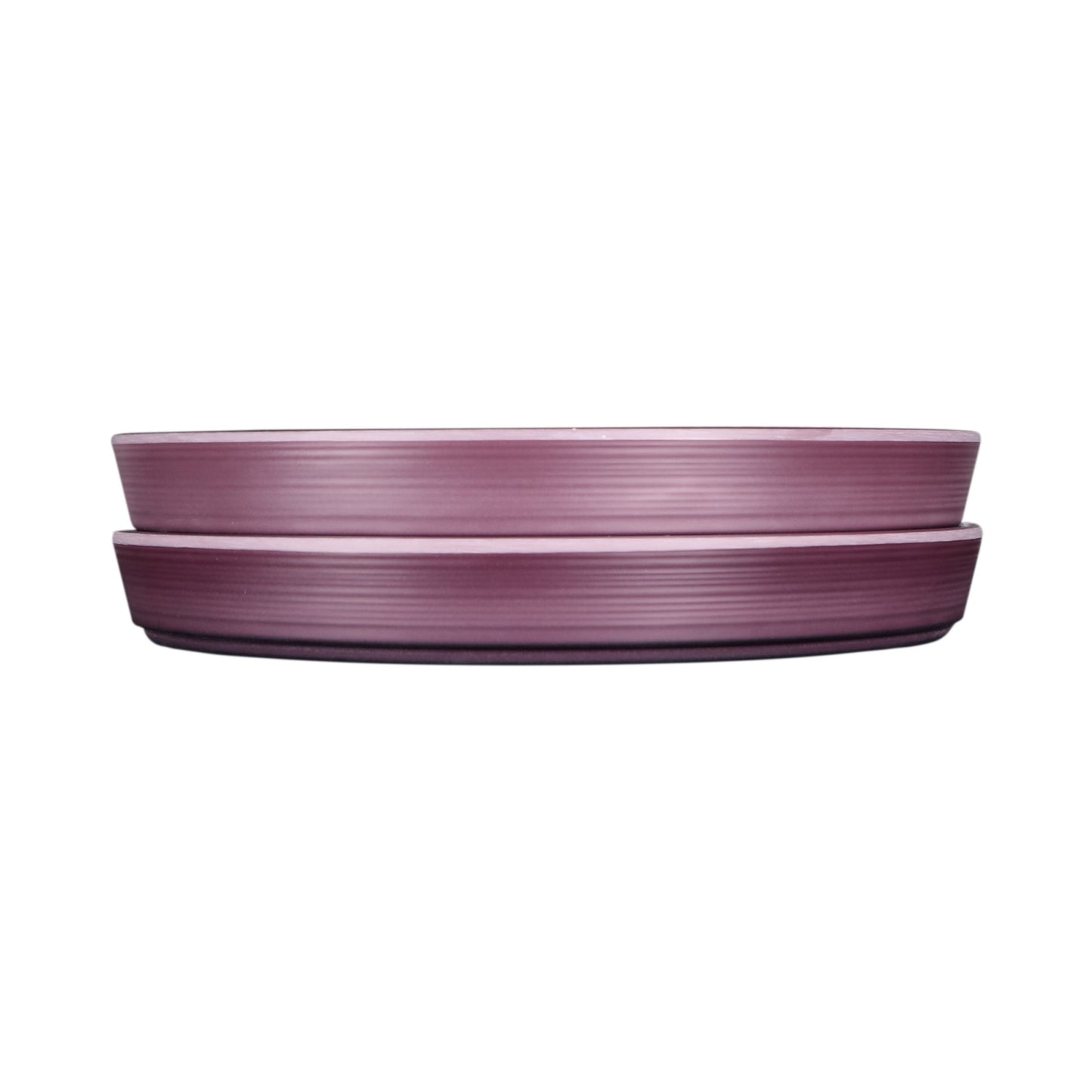 Melamine Round Coupe Plate - Purple Glaze