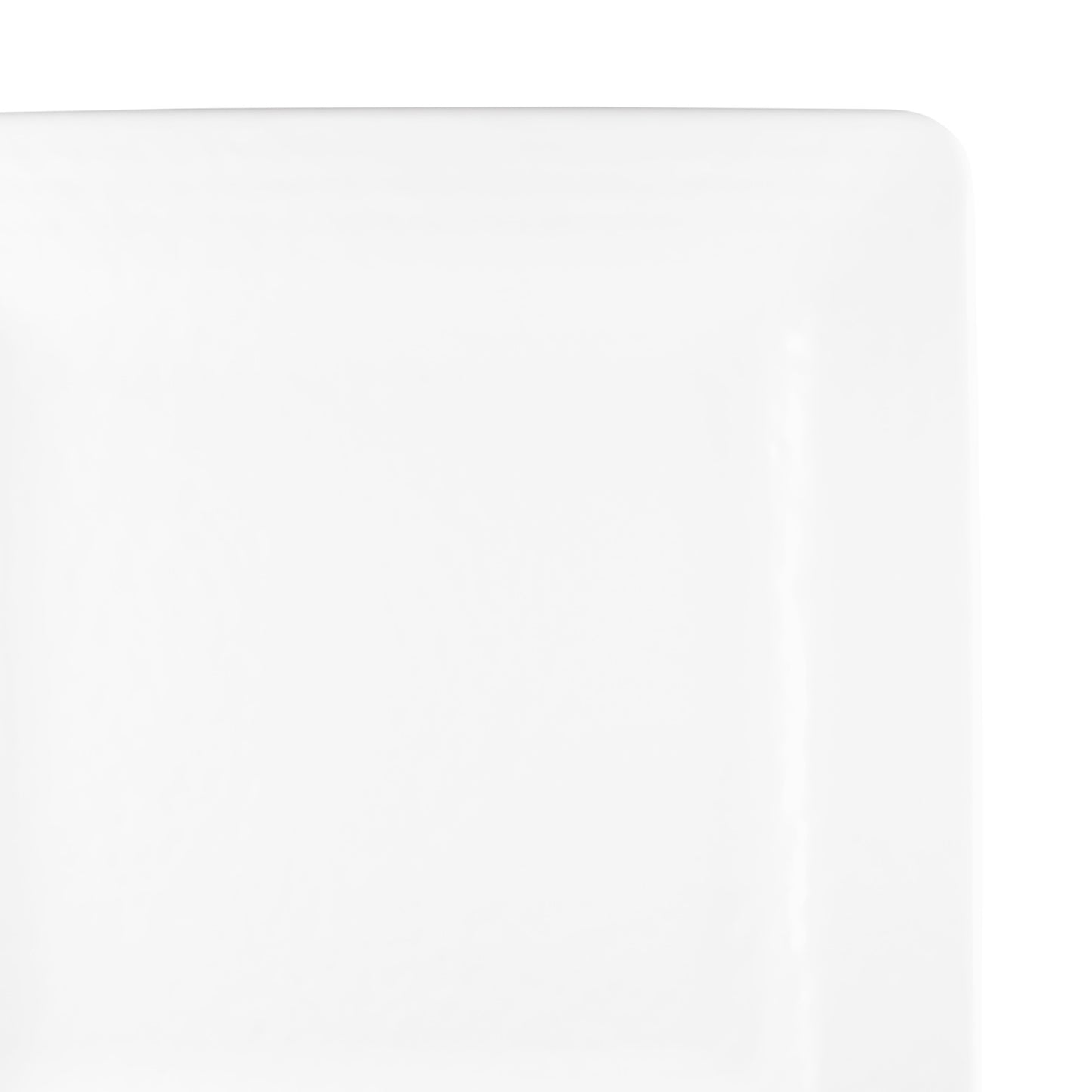 Melamine Square Pebble Plate - White