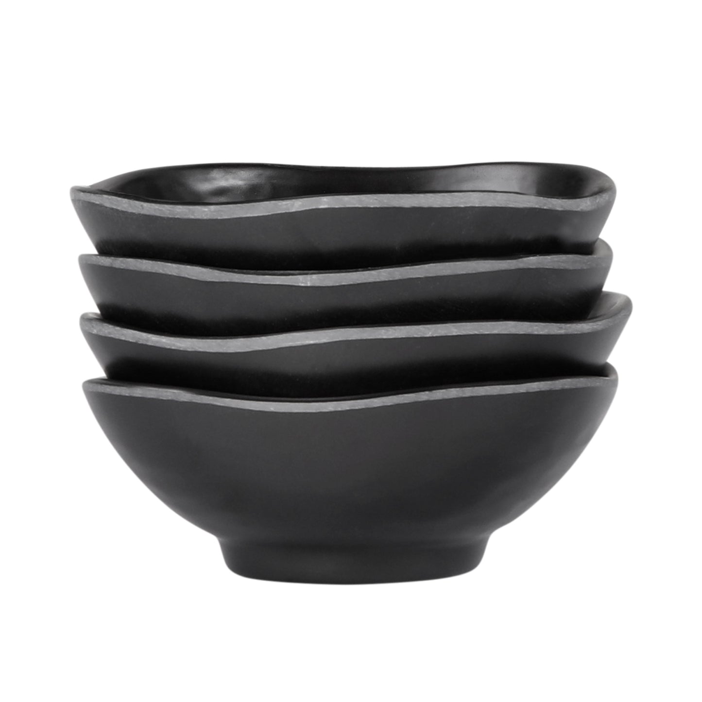 Melamine Round Bowl - Black