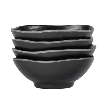 Melamine Round Bowl - Black