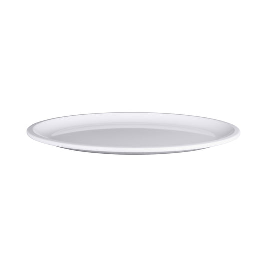 Melamine Oval Coupe Platter - White
