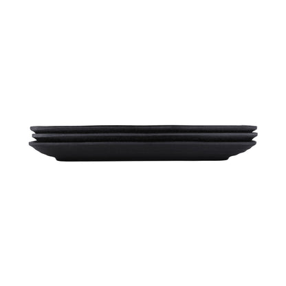 Melamine Rectangular Wave Tray - Black