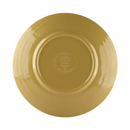 Melamine Round Pebble Plate - Olive Oil