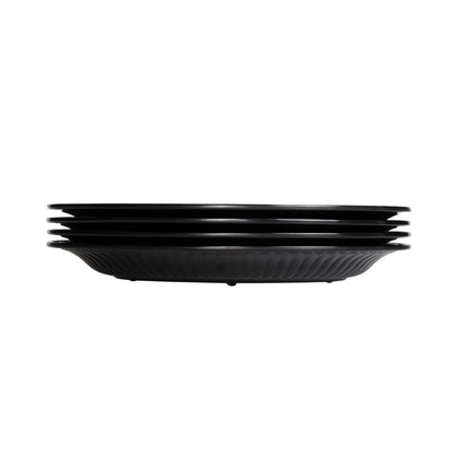 Melamine Oval Beaded Edge Platter - Black