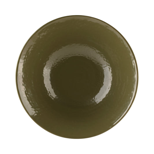 Melamine Bowl - Aubergine Matte Finish Outside/Lizard Gloss Finish Inside