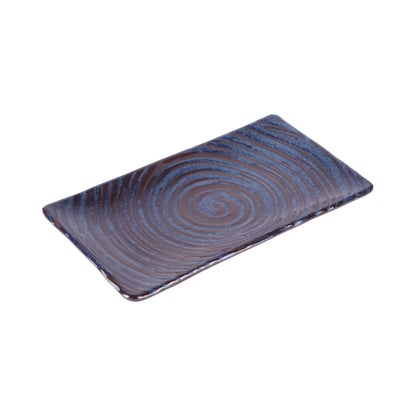 Melamine Rectangular Plate - Stardust Blue