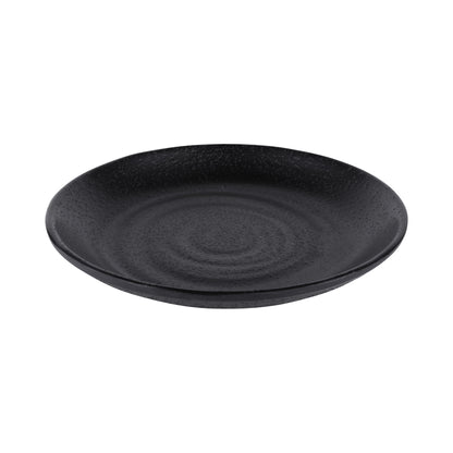 Melamine Round Plate - Black