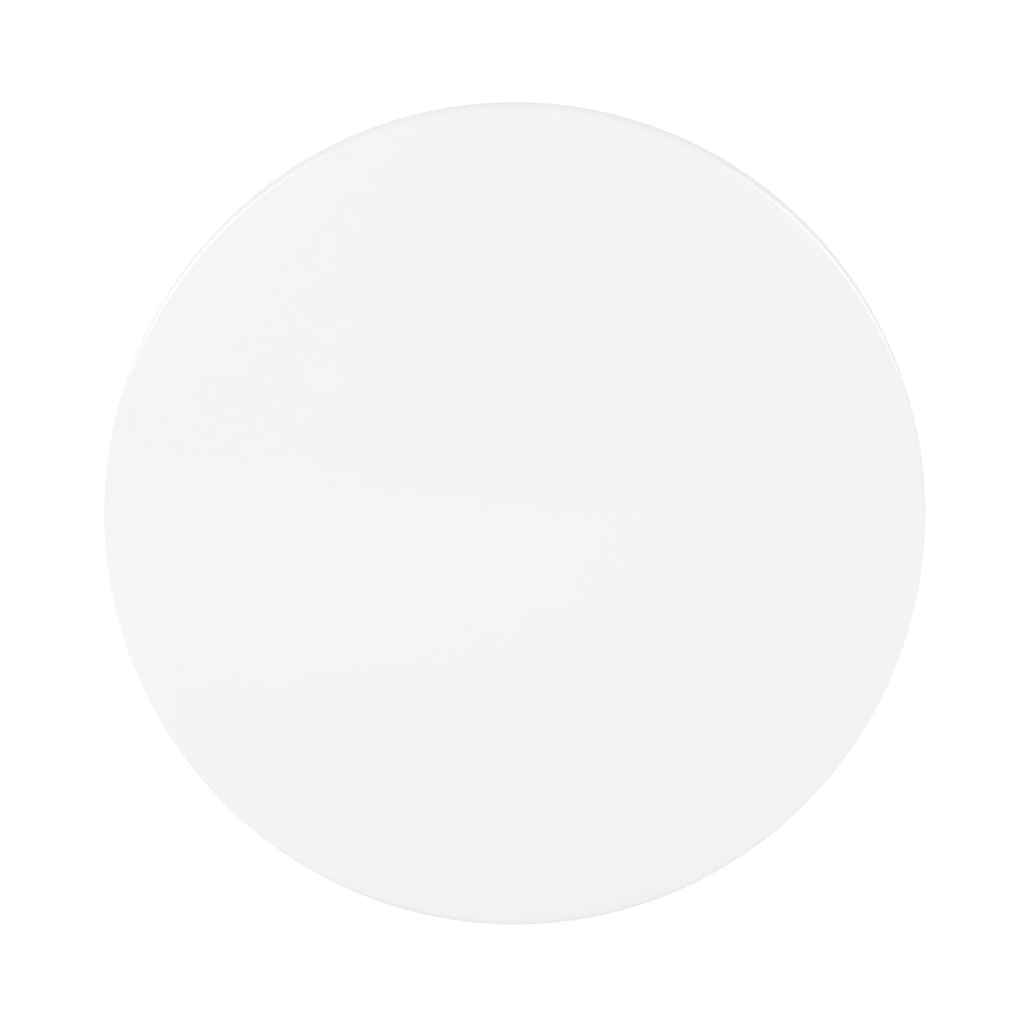 Melamine Round Flat Plate - White