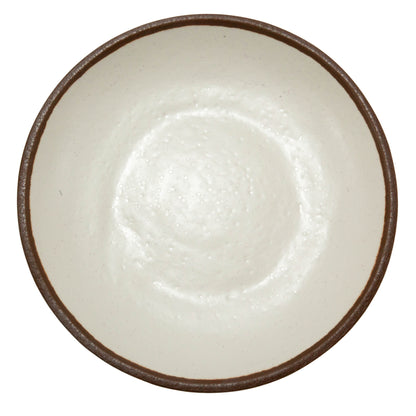 1.5 qt. Cream, Melamine, Large Entree Bowl, (1.7 qt. rim-full), 8.25" Top Dia., 2.75" Deep, G.E.T. Pottery Market Glazed (12 Pack)