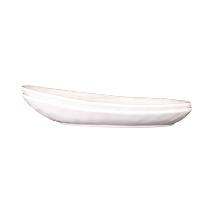 Melamine Deep Oval Plate - Taupe Design