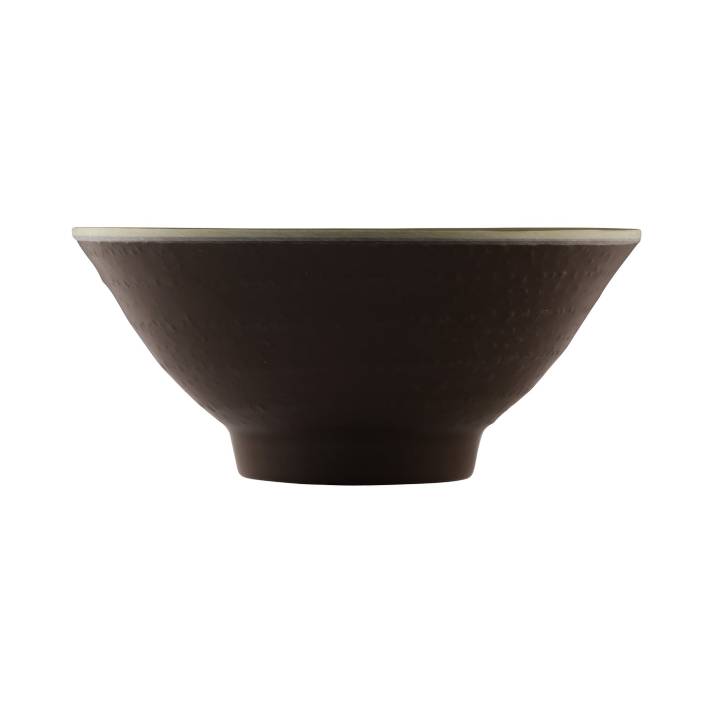 Melamine Bowl - Aubergine Matte Finish Outside/Lizard Gloss Finish Inside