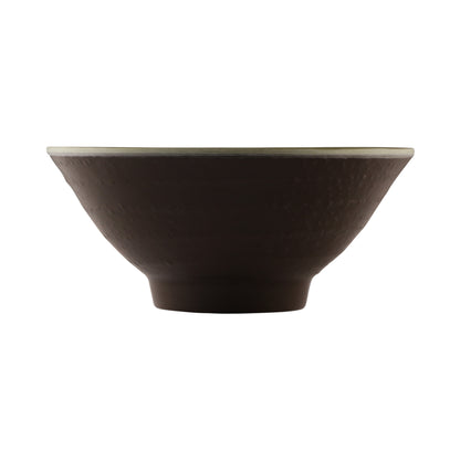 Melamine Bowl - Aubergine Matte Finish Outside/Lizard Gloss Finish Inside