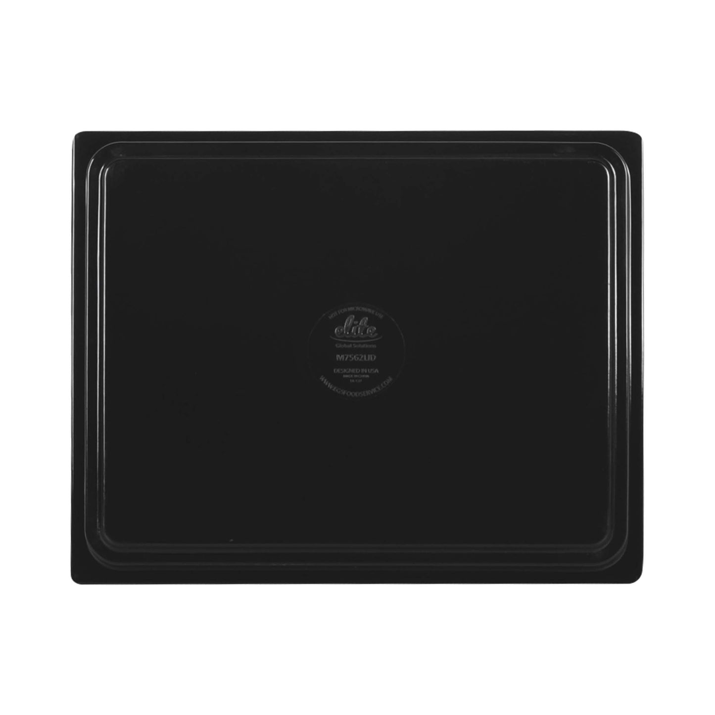 Melamine Rectangular Reversible Bin Lid - Black