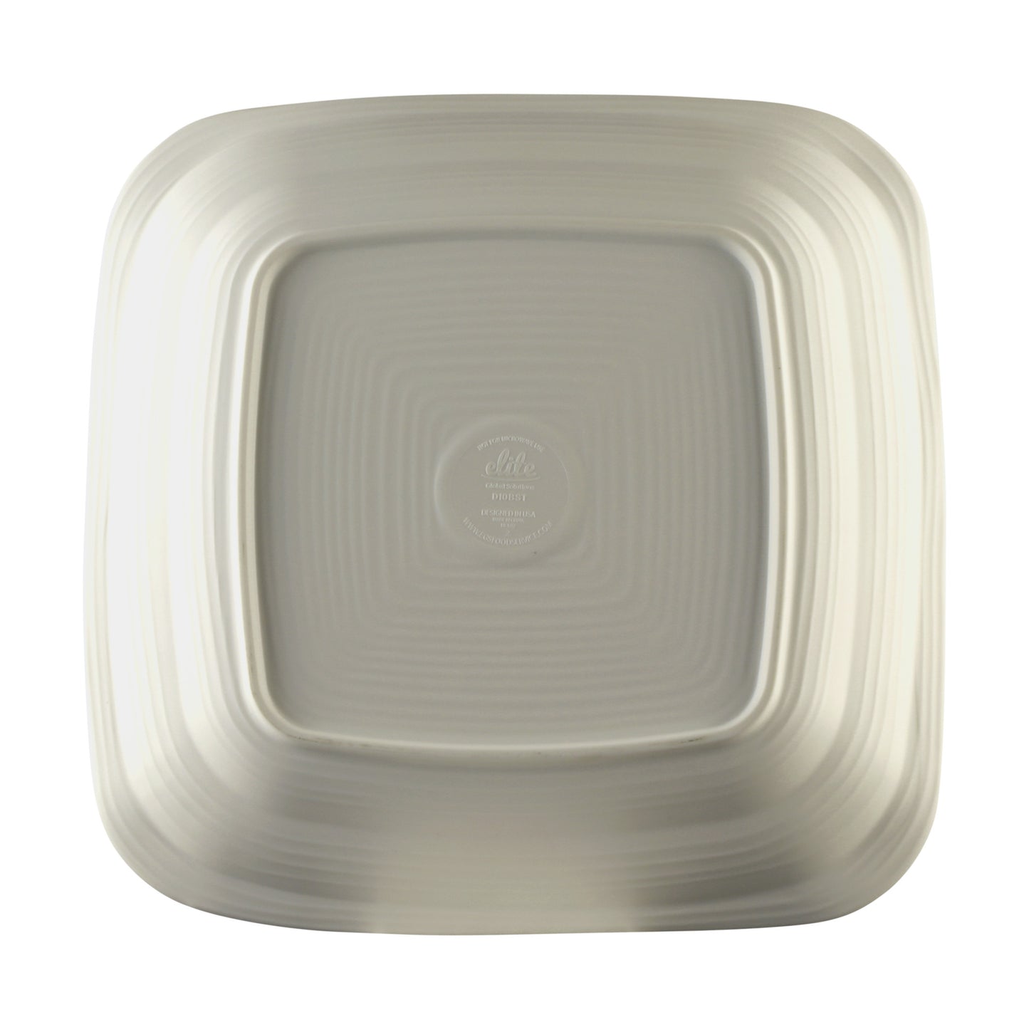 Melamine Irregular Square Bowl - Off White Design