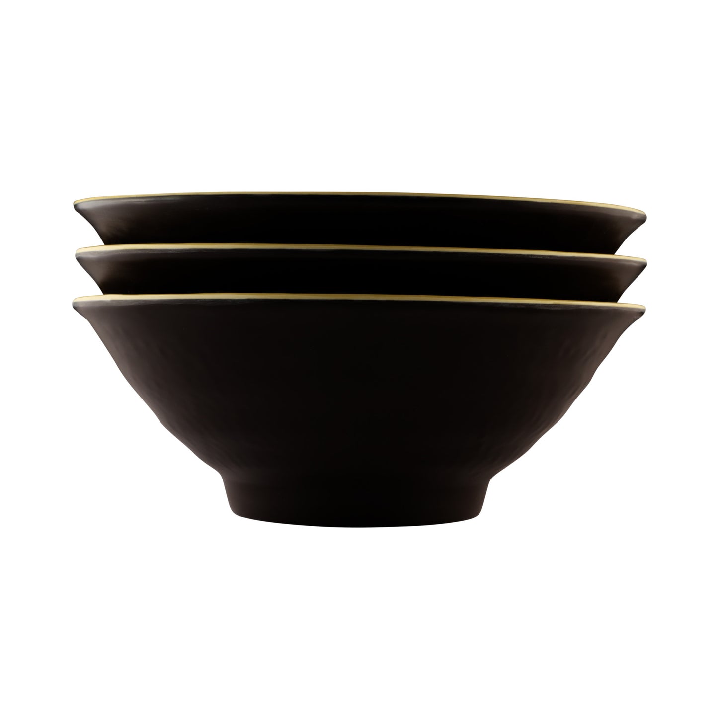 Melamine Bowl - Aubergine Matte Finish Outside/Olive Oil Finish Inside