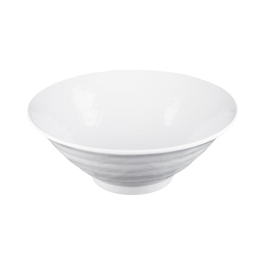 Melamine Bowl - White Matte Finish Outside/White Gloss Finish Inside