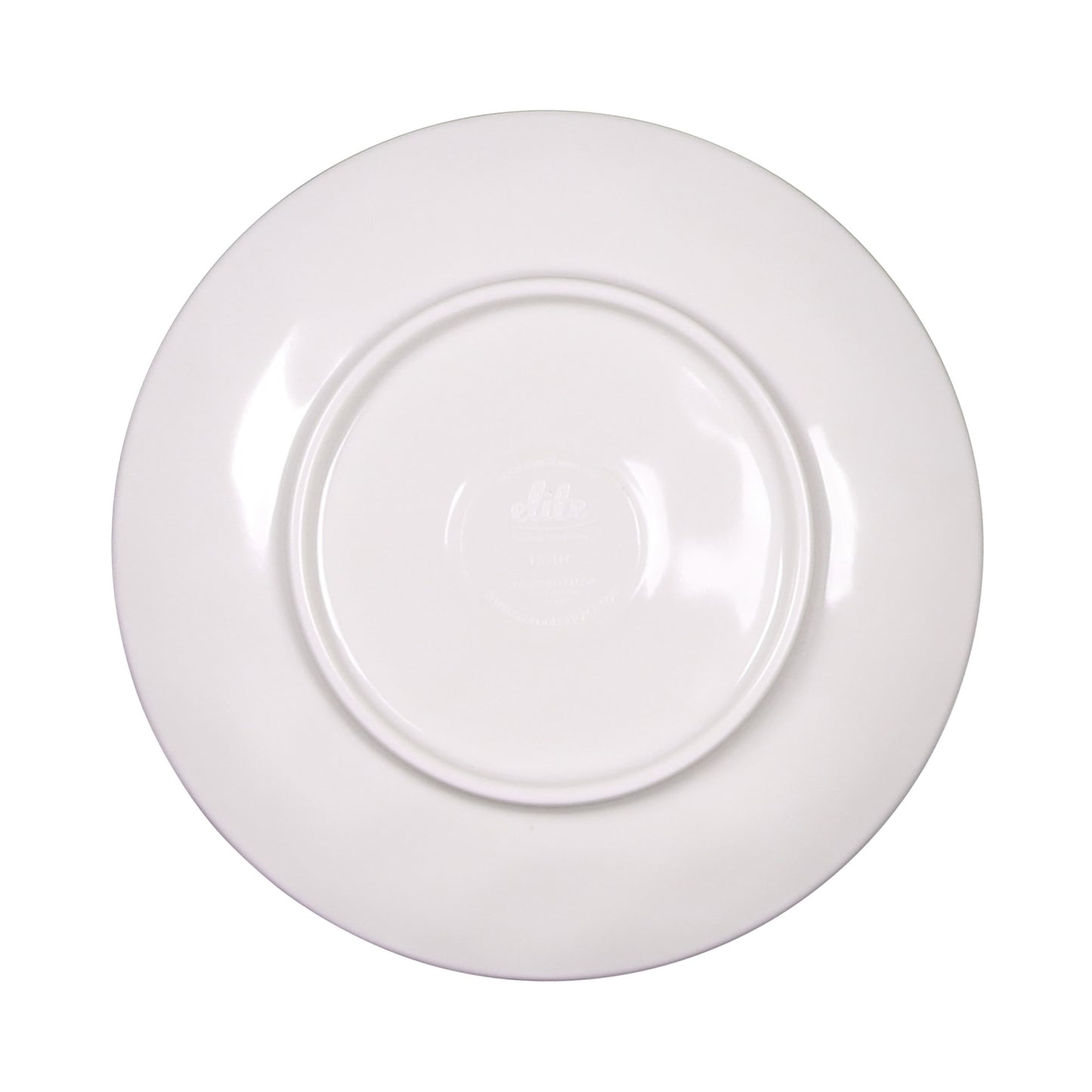Melamine Round Plate - Taupe Design