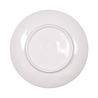 Melamine Round Plate - Taupe Design