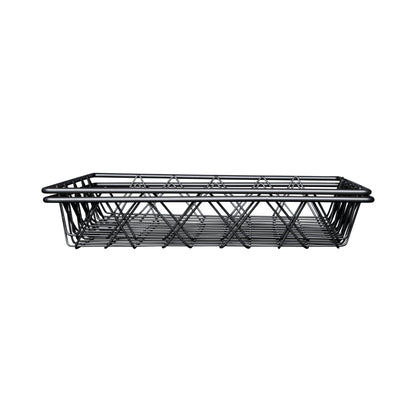 Metal Square Wire Basket - Gunmetal Grey